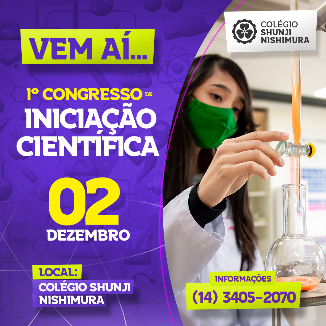 1º Congresso de Iniciação Científica Shunji Nishimura